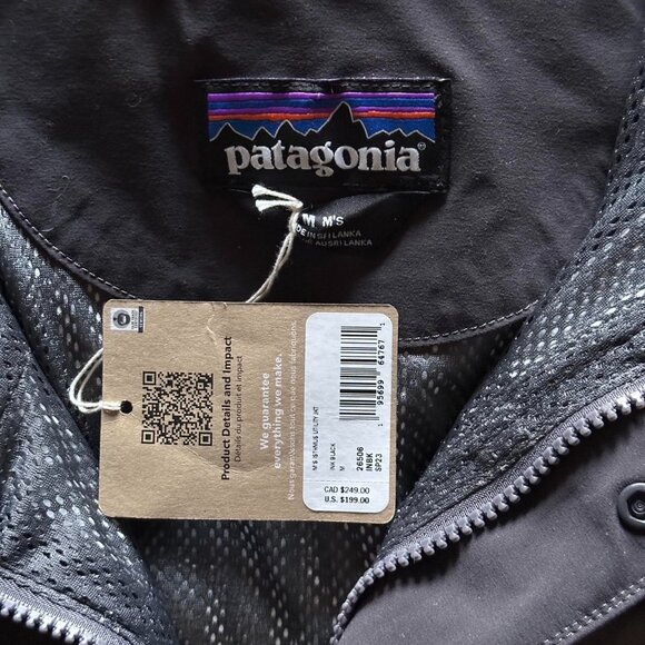 nwt patagonia isthmus black jacket - Picture 6 of 7